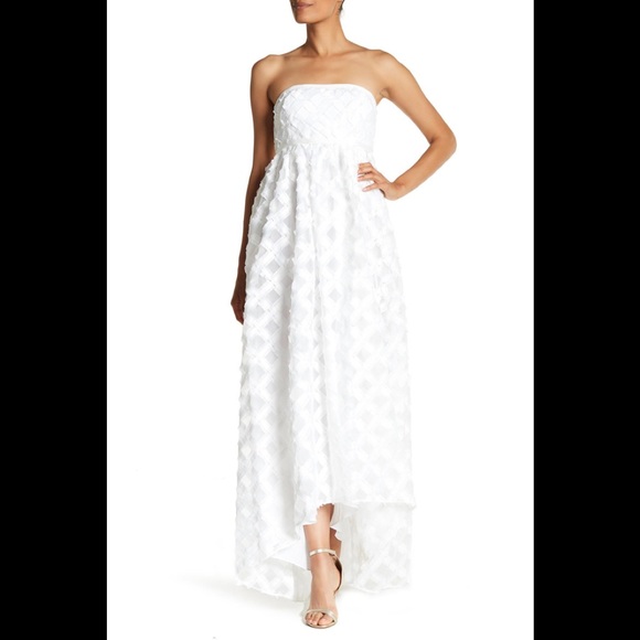 Zac Posen Dresses & Skirts - 🍃🌹Zac Posen 'Lila' White Frayed Crosshatch  Gown